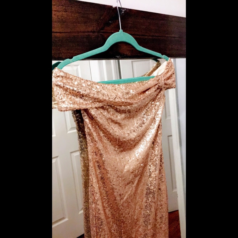 ASOS Gold Sequin Gown - Picture 6 of 8